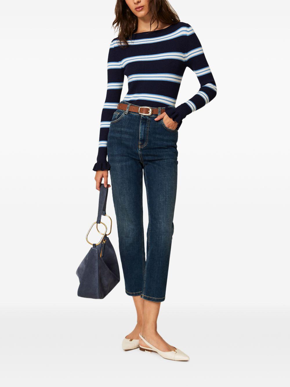 Jeans a vita alta gamba dritta 261TP2690 01611 TWINSET