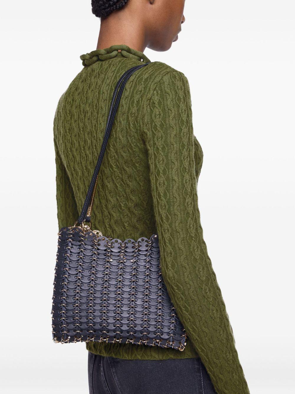 Borsa a spalla 1969 nera con catena 25ASS0506CLF258 M027 RABANNE