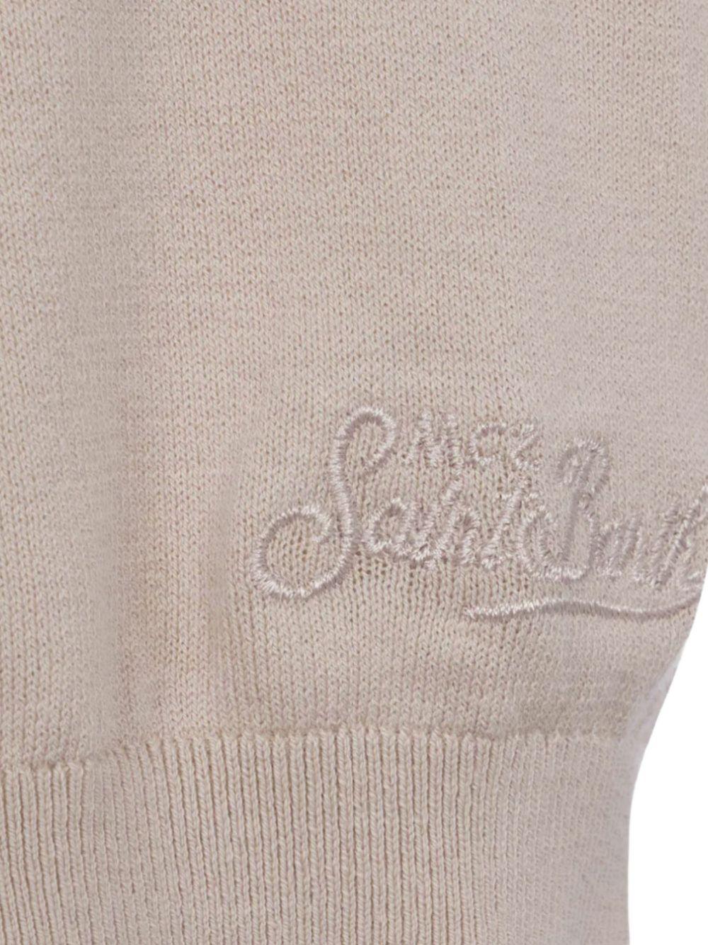 Polo Sloan in maglia grigio pietra SLO0001 00092H MC2 SAINT BARTH