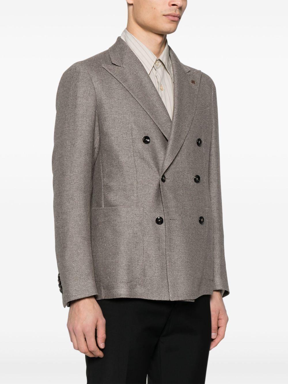 Giacca doppiopetto tabacco decostruito - Preludio Moda