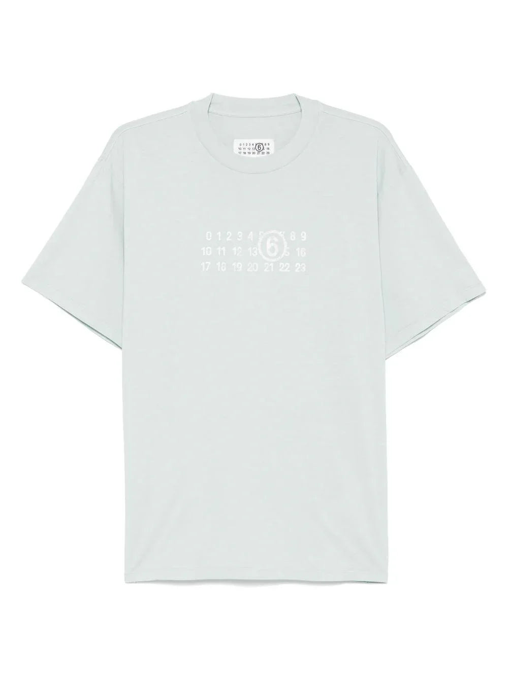 T-shirt verde acqua logo numerico - Preludio Moda