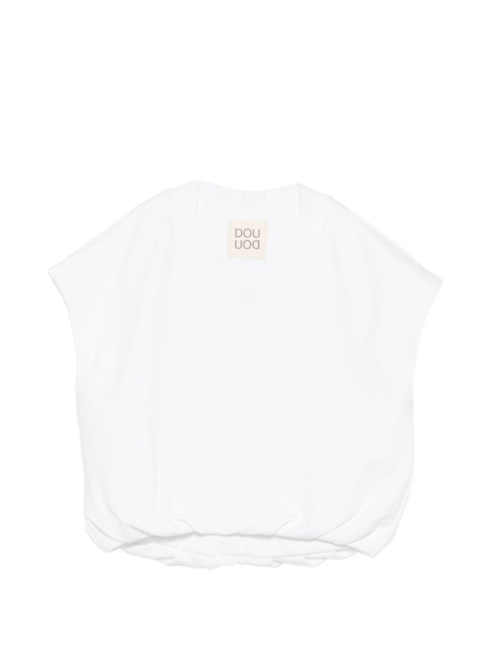 T-shirt con logo bambina DY4A12J0371 100 DOUDOU KIDS