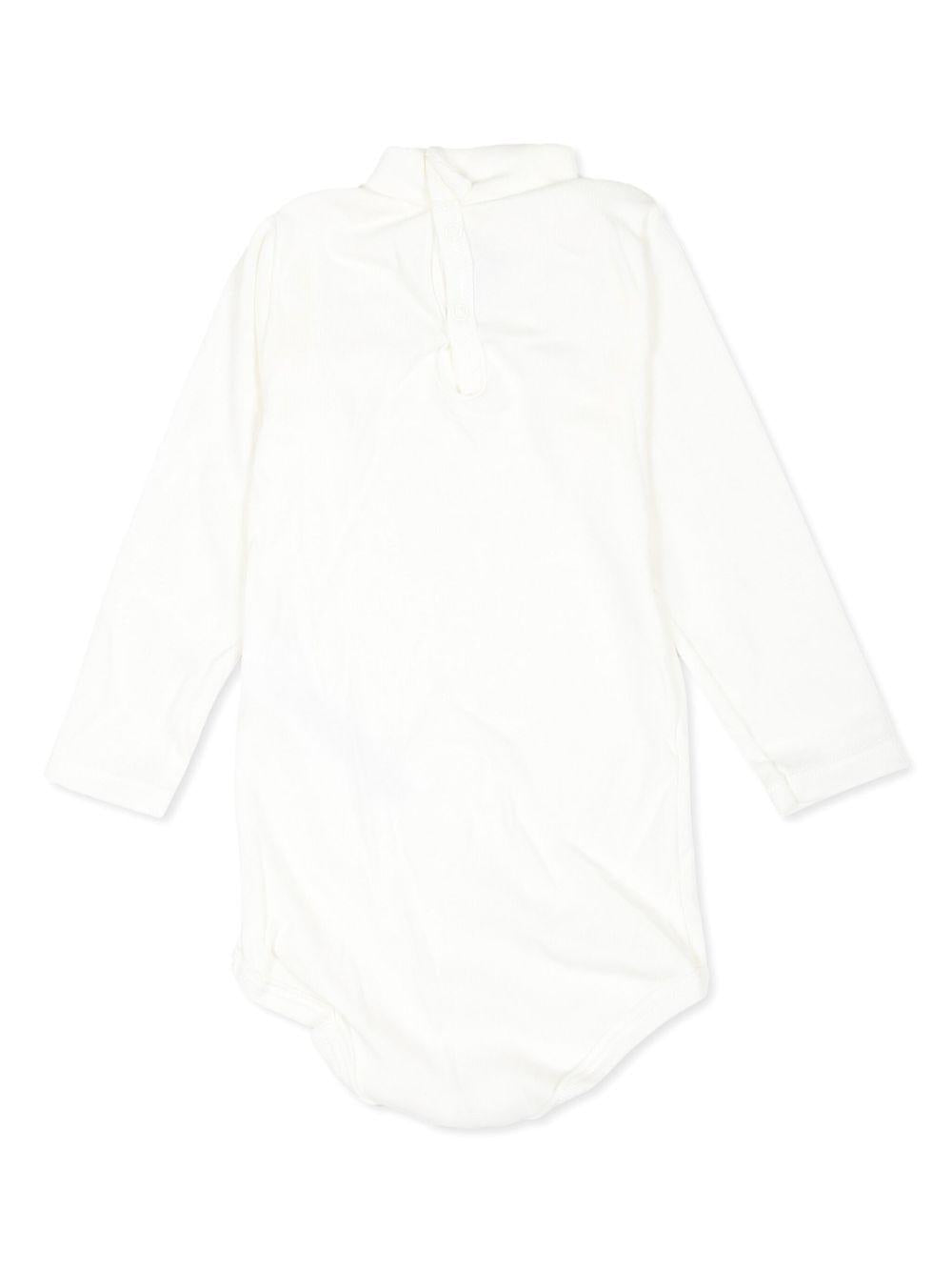 Body bianco a manica lunghe neonata A0BQF 04 PETIT BATEAU KIDS