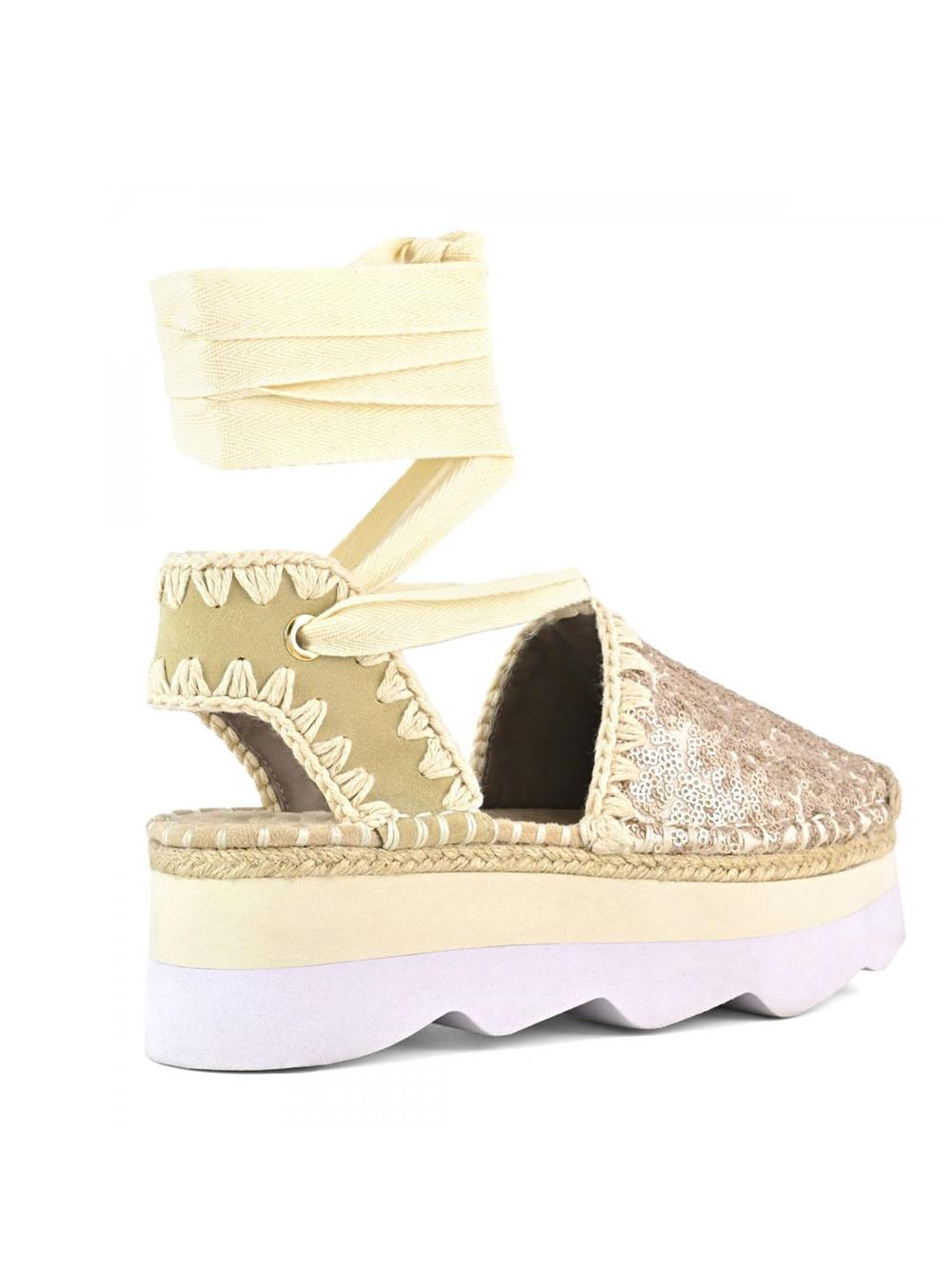 Espa sandal micro sequins rosa perlato MUSW591004AG MSQ MOU