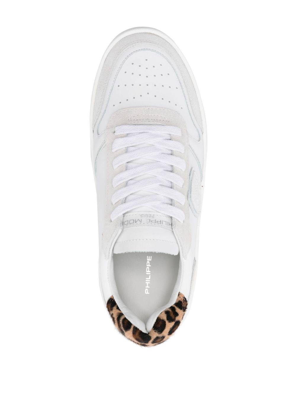 Sneaker Nice bianca/animalier donna VNLD VA02 PHILIPPE MODEL
