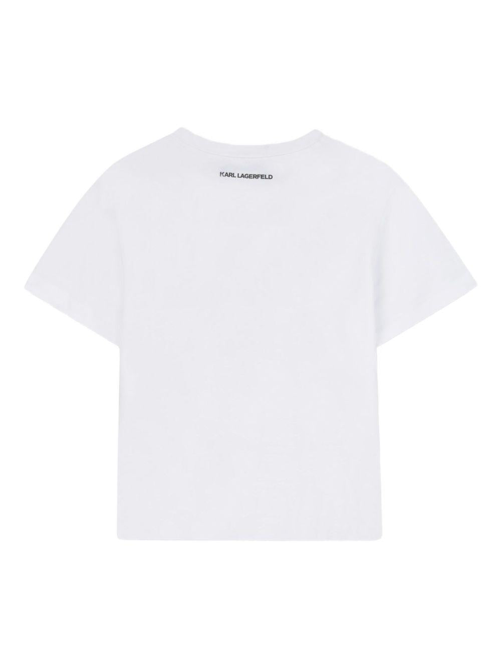 T-shirt con Stampa Ikon Z30943 N50 KARL LAGERFELD KIDS