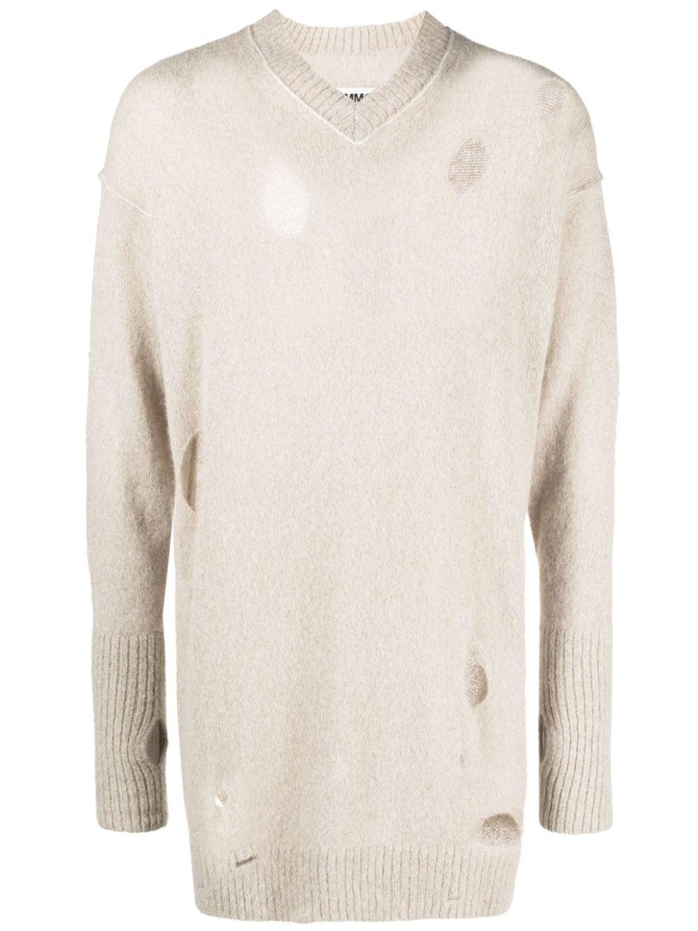 Maglione Donna Beige Lana S52HN0003S18289 961 MM6 MAISON MARGIELA