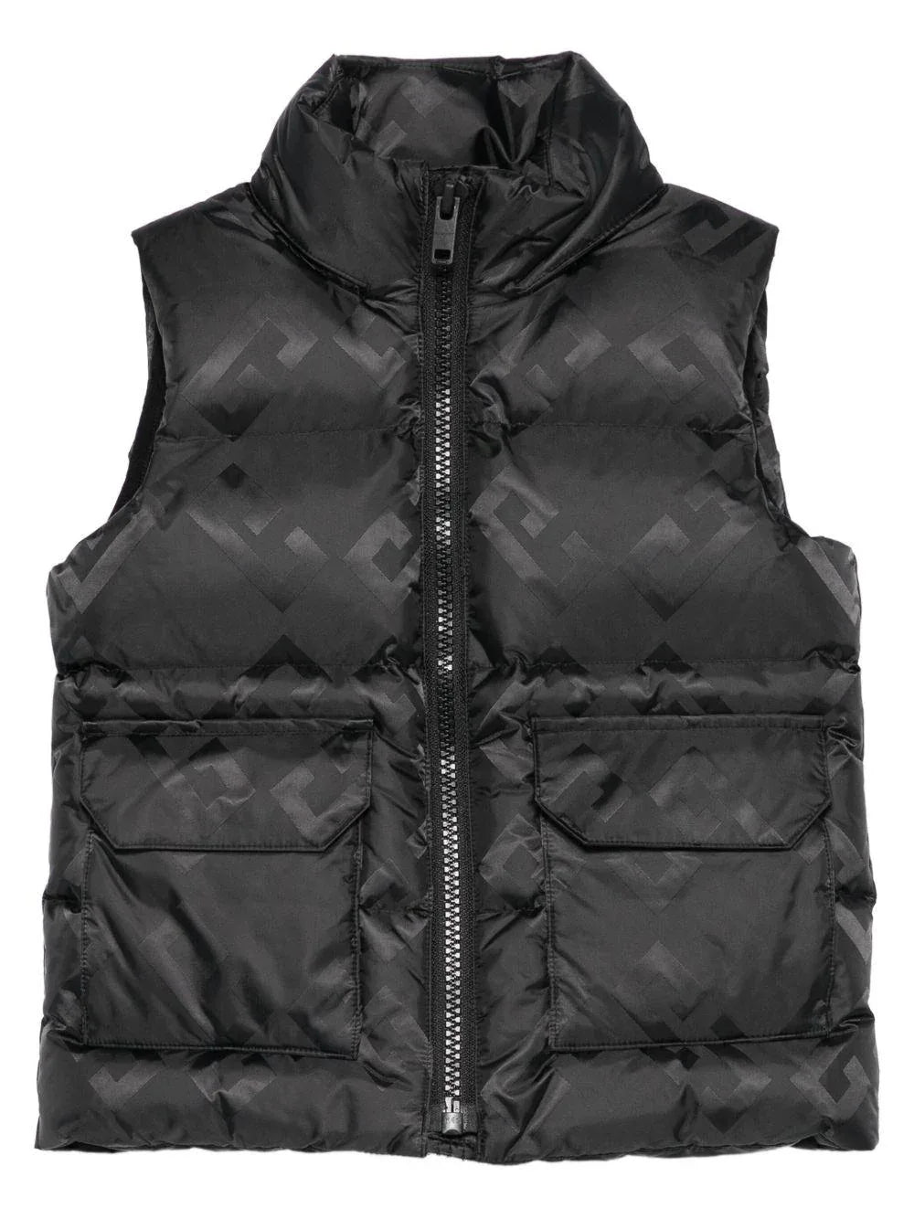 Gilet Imbottito con Monogramma e Design Trapuntato - Preludio Moda