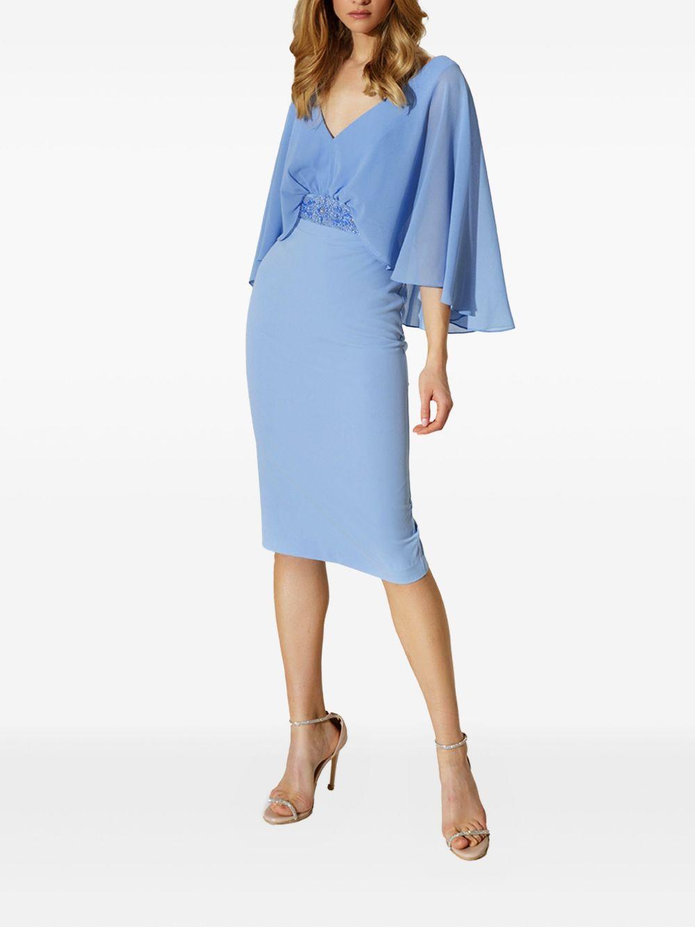 Abito midi azzurro <BR/> A4257 RAFBLUE ALLURE