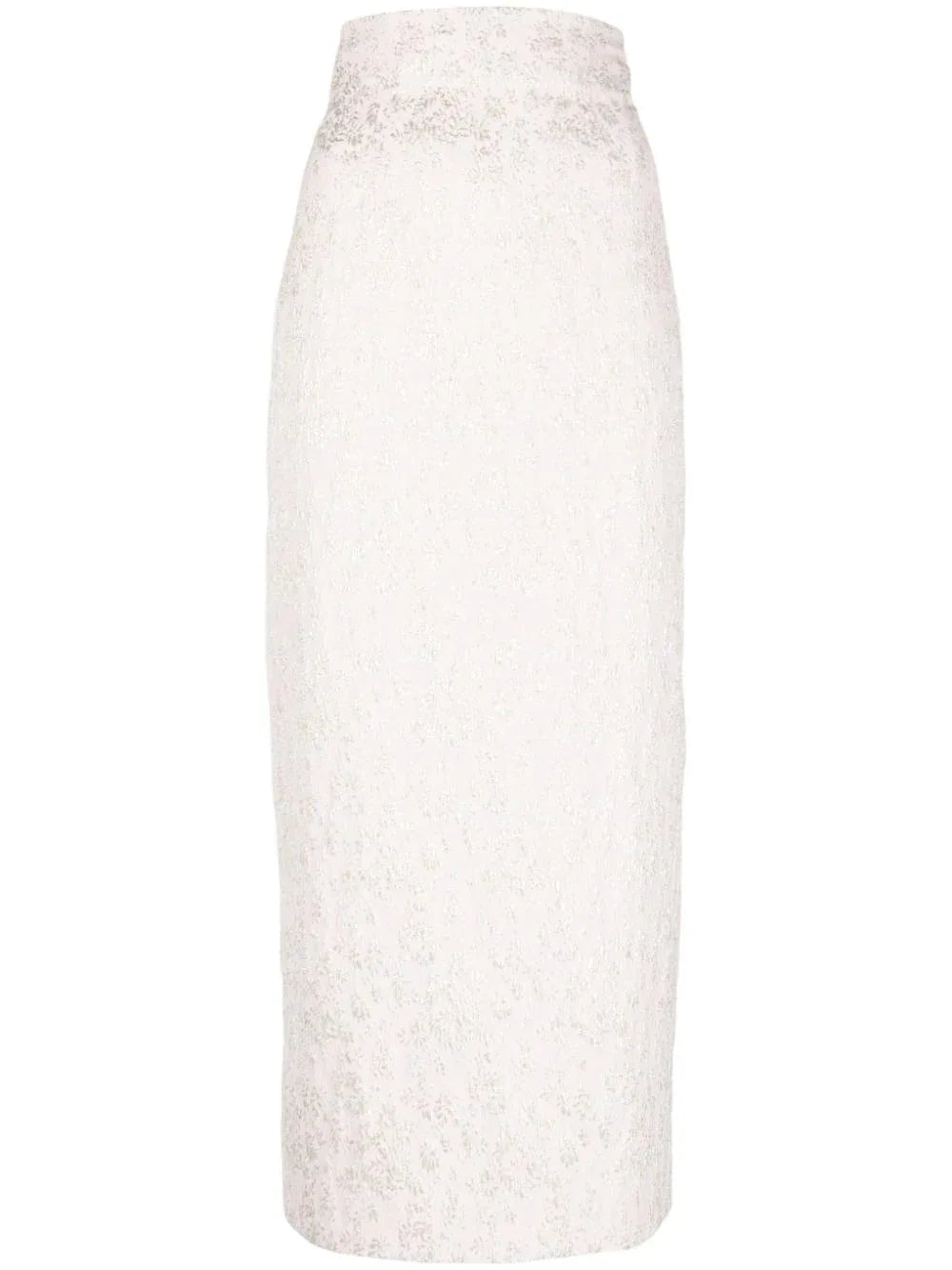 Gonna midi rosa con ricamo satin - Preludio Moda