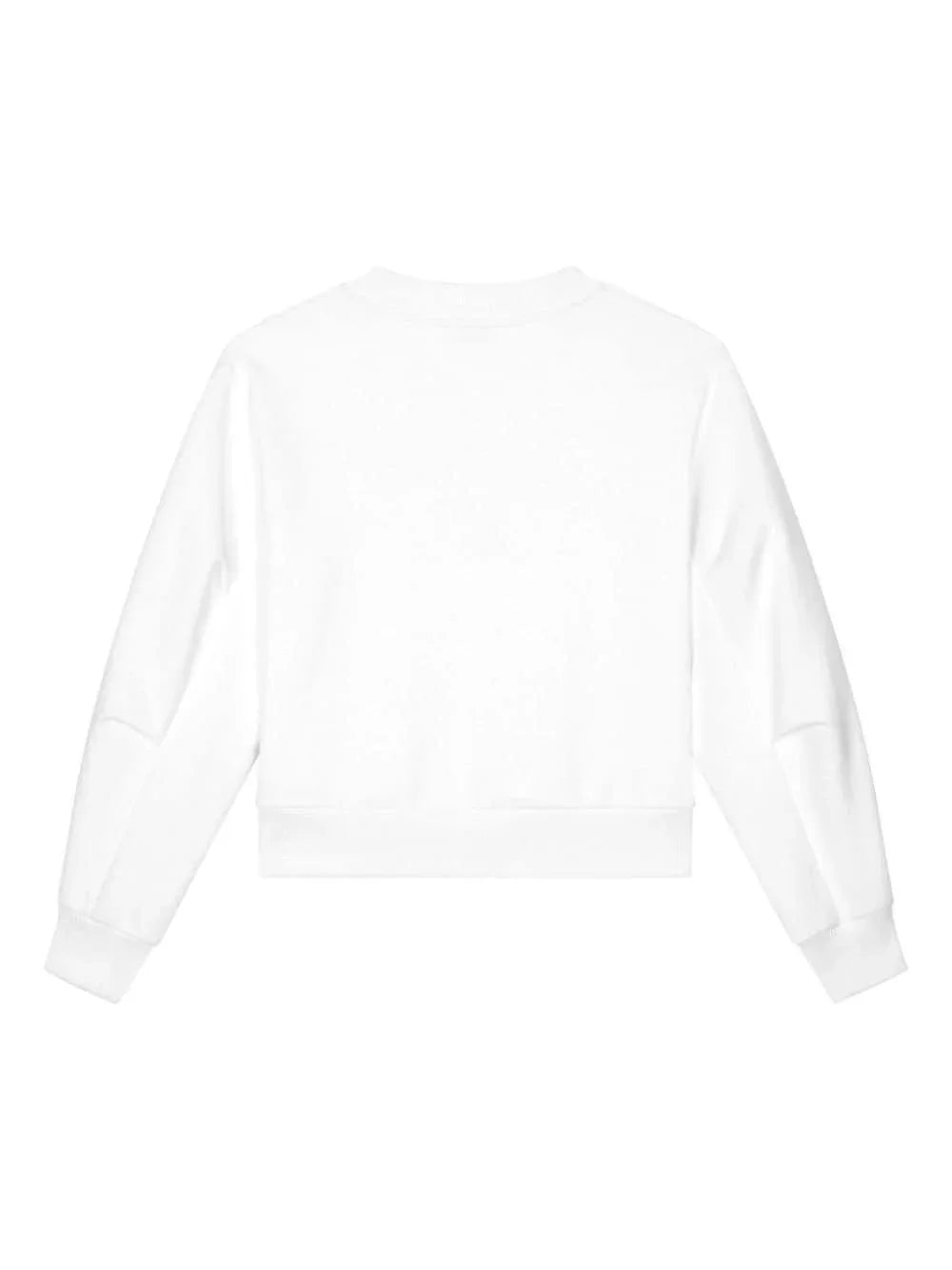 Felpa bianca logo monogram - Preludio Moda