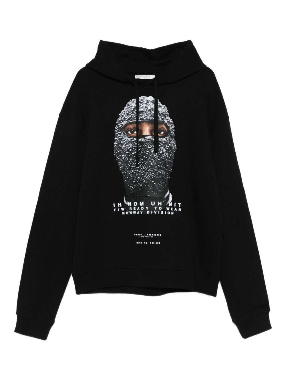 Felpa con Cappuccio e Stampa Grafica<BR/><BR/> NUW25267 009 IH NOM UH NIT