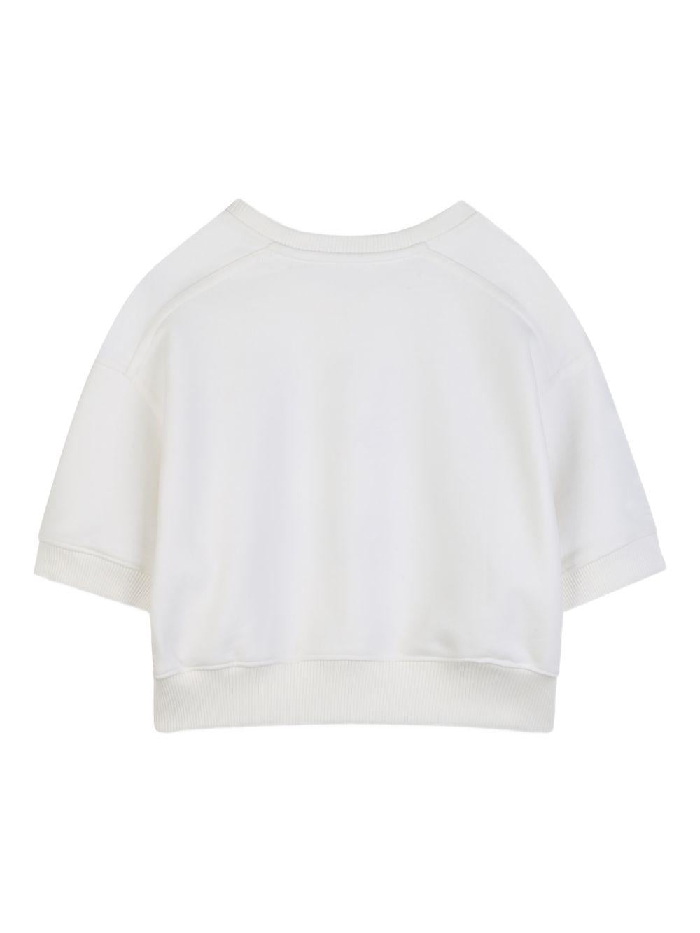 Felpa in cotone biologico con logo C20844 117 CHLOE KIDS