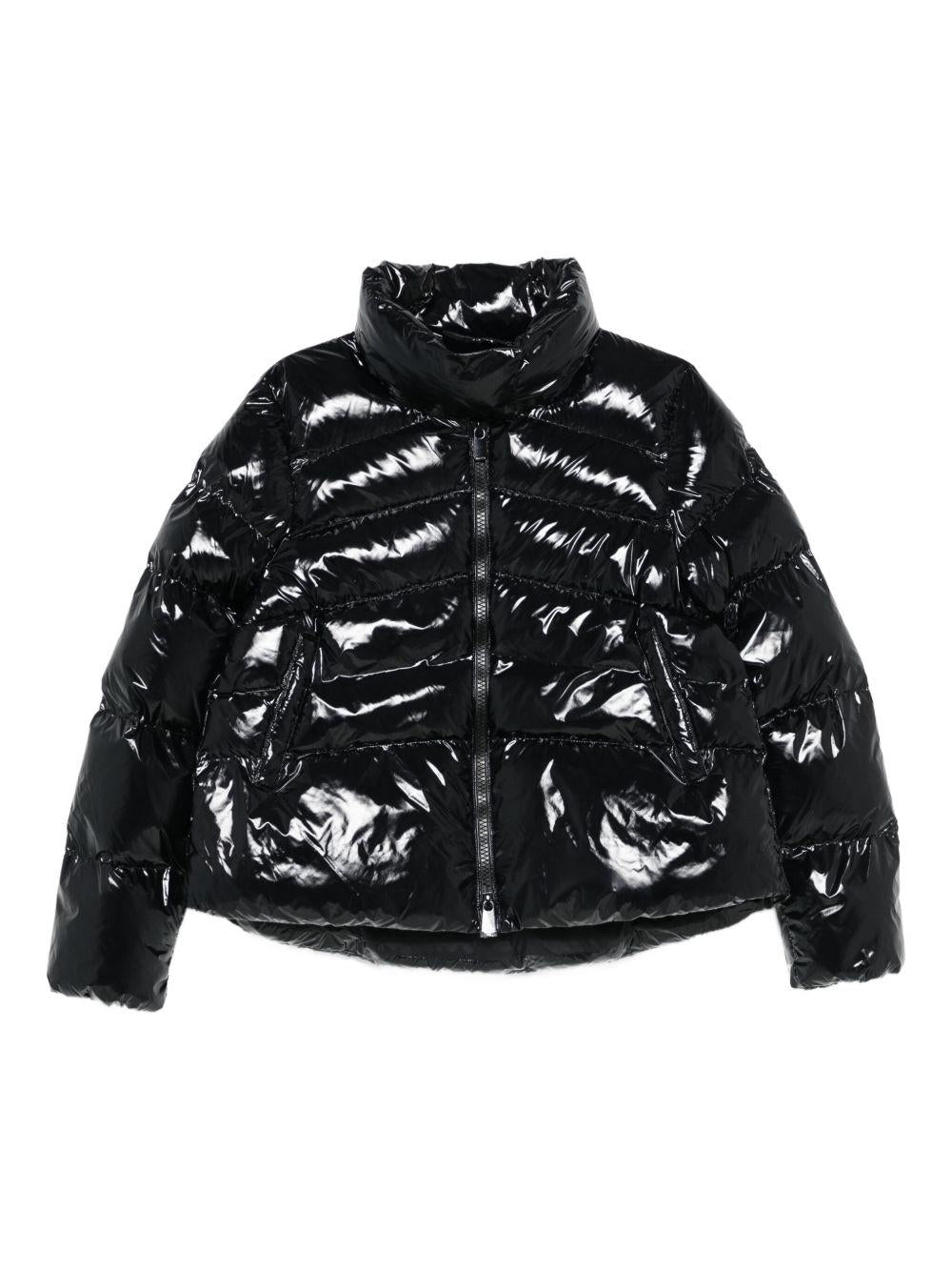 Piumino nero con chiusura a zip e tasche a filetto 101598A2P7 Z99 PINKO