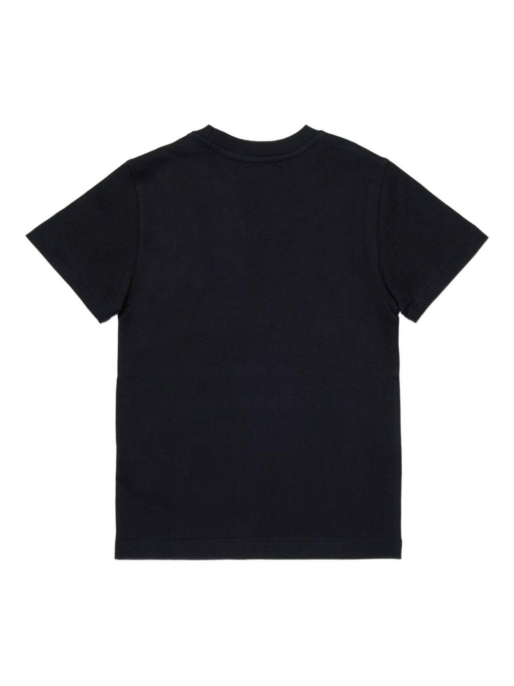 T-shirt in cotone girocollo J027710CATM K900 DIESEL KIDS