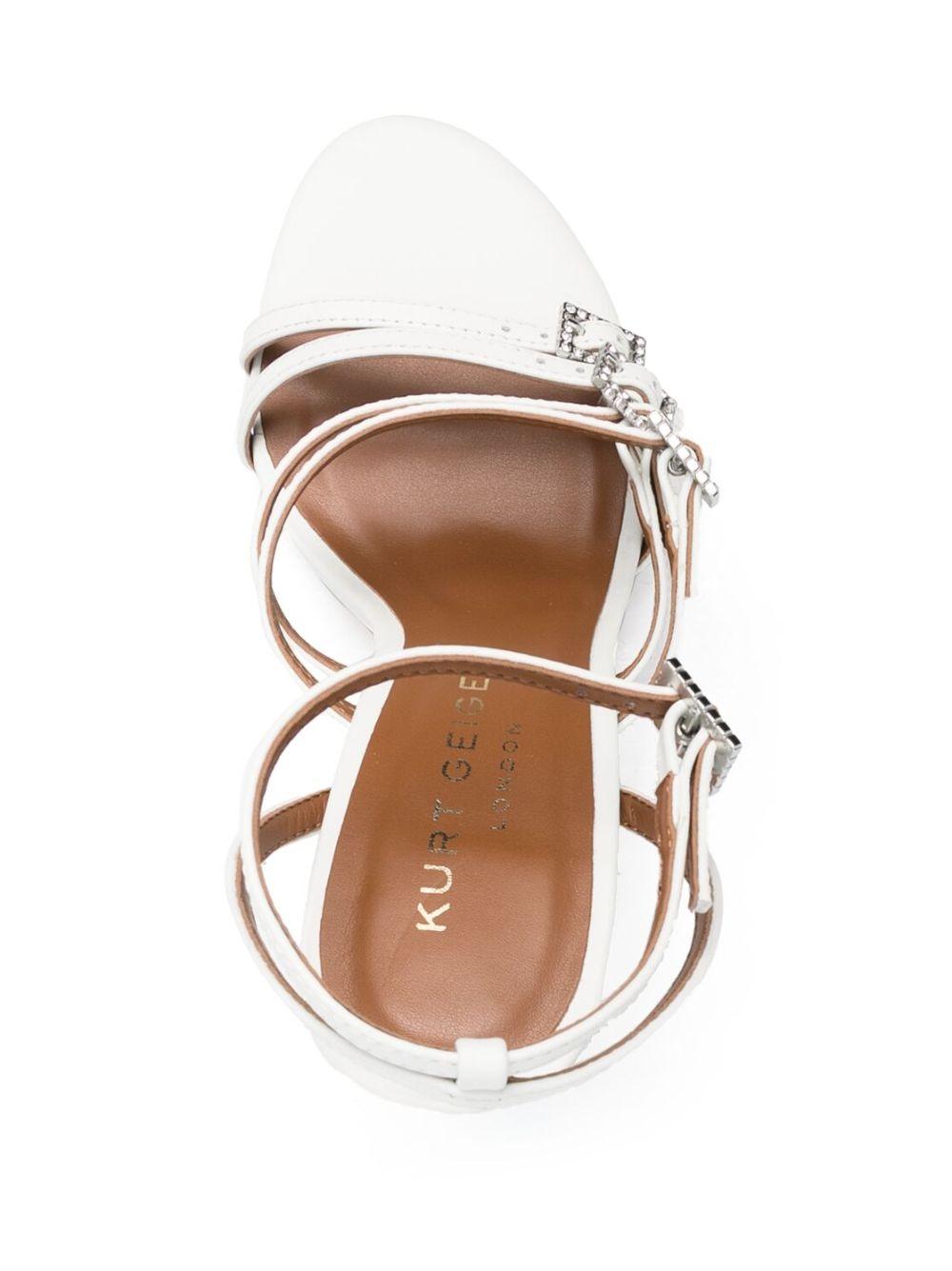 Sandalo Bone bianco con cinturini KGS4195441109-41 BIANCO KURT GEIGER