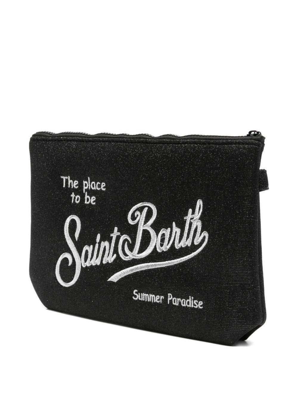Pochette con zip e finish glitter ALI0018 02999L MC2 SAINT BARTH