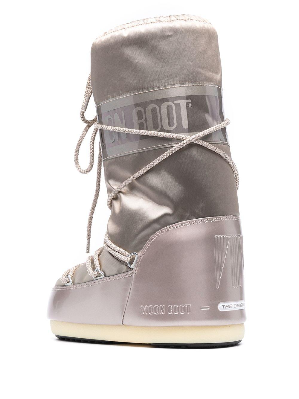 Stivale platino Icon Glance raso 14016800 001 MOON BOOT KIDS