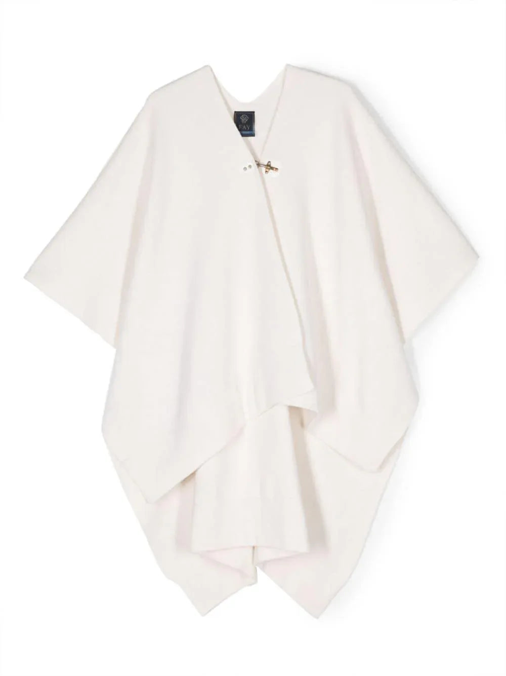 Mantella panna chiusura fermaglio lana/ cashmere - Preludio Moda