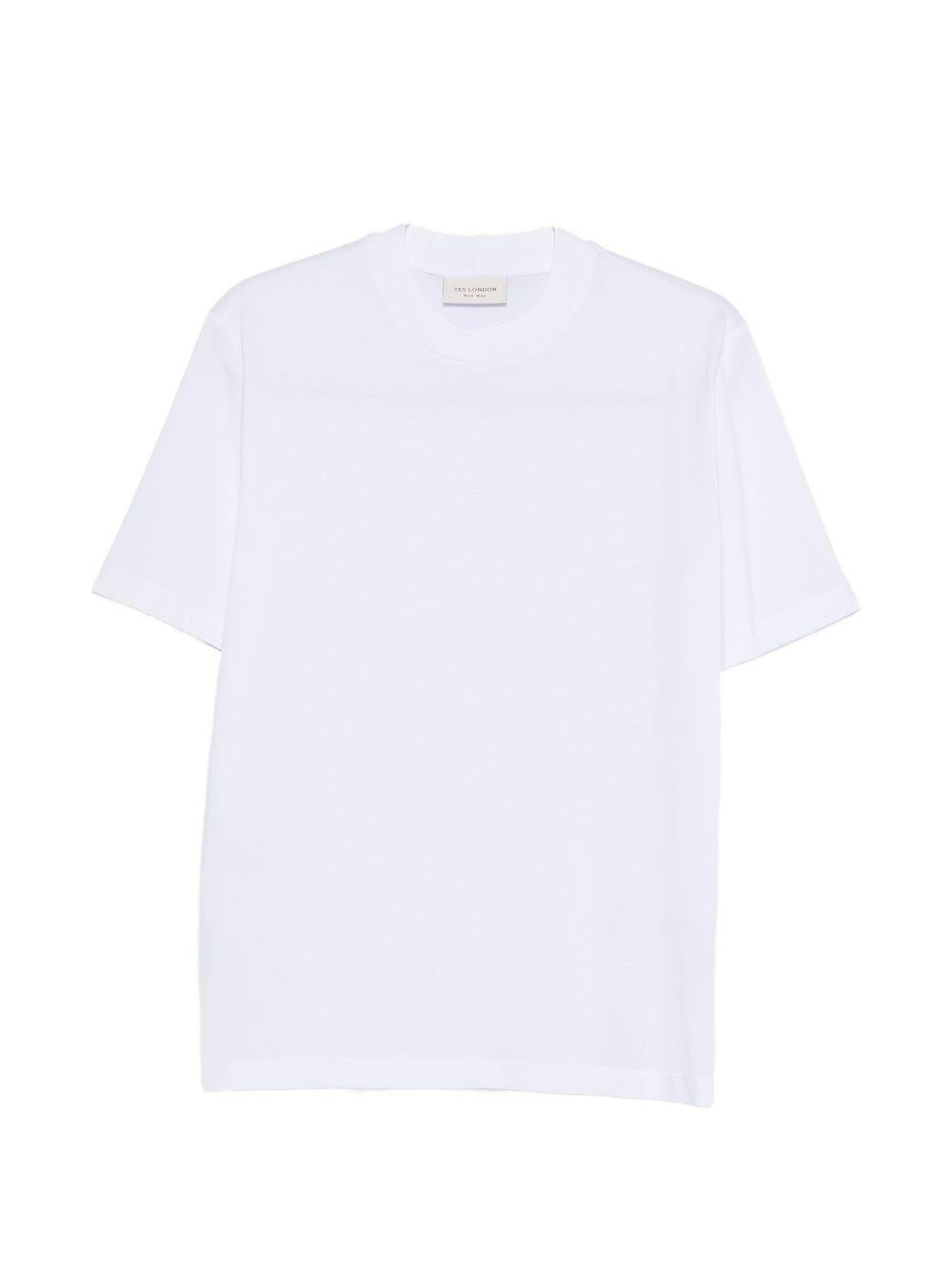 T-shirt in cotone girocollo XM4258 BIANCO YES LONDON