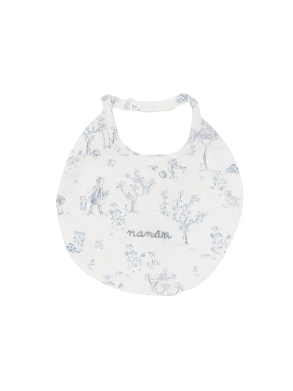 Bavaglino azzurro con stampa - Preludio Moda