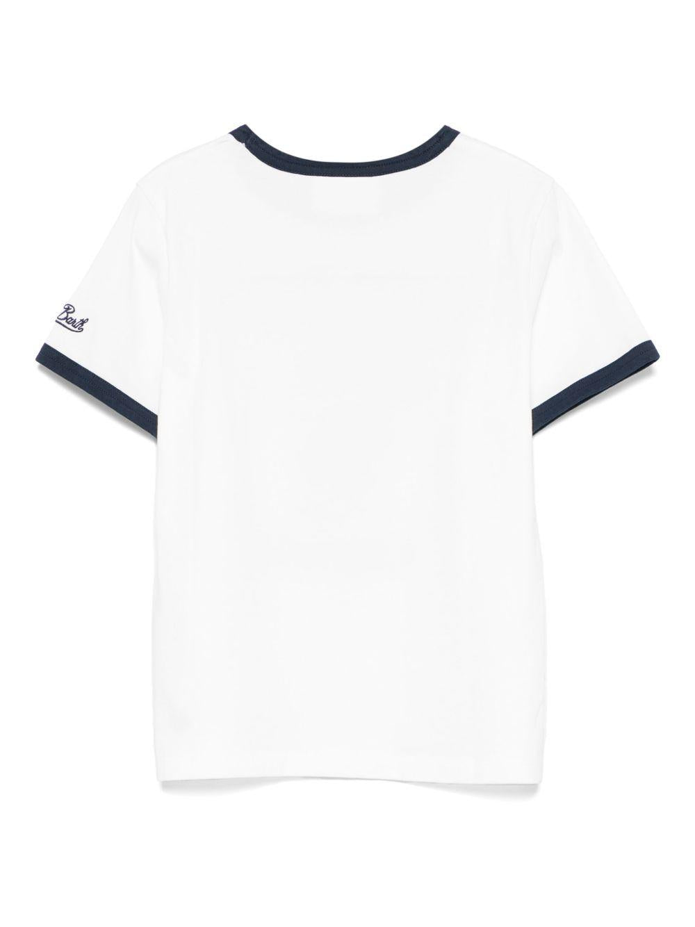 T-shirt bianca snoopy captain DENA001 00272H MC2 SAINT BARTH KIDS