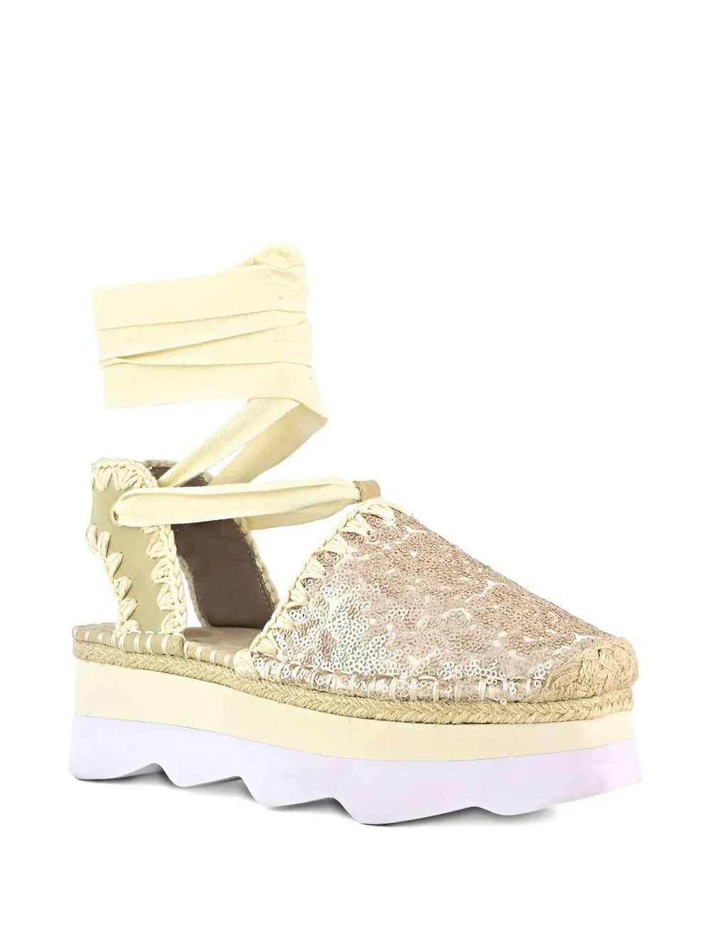 Espa sandal micro sequins rosa perlato - Preludio Moda