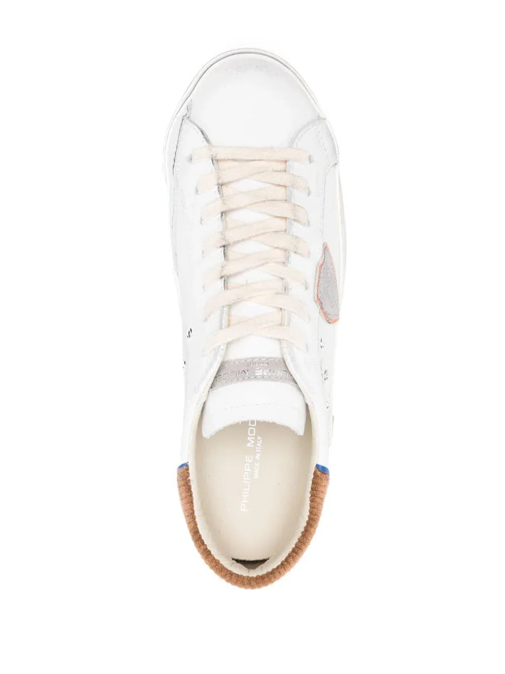 Sneakers prsx low bianco/cognac uomo - Preludio Moda