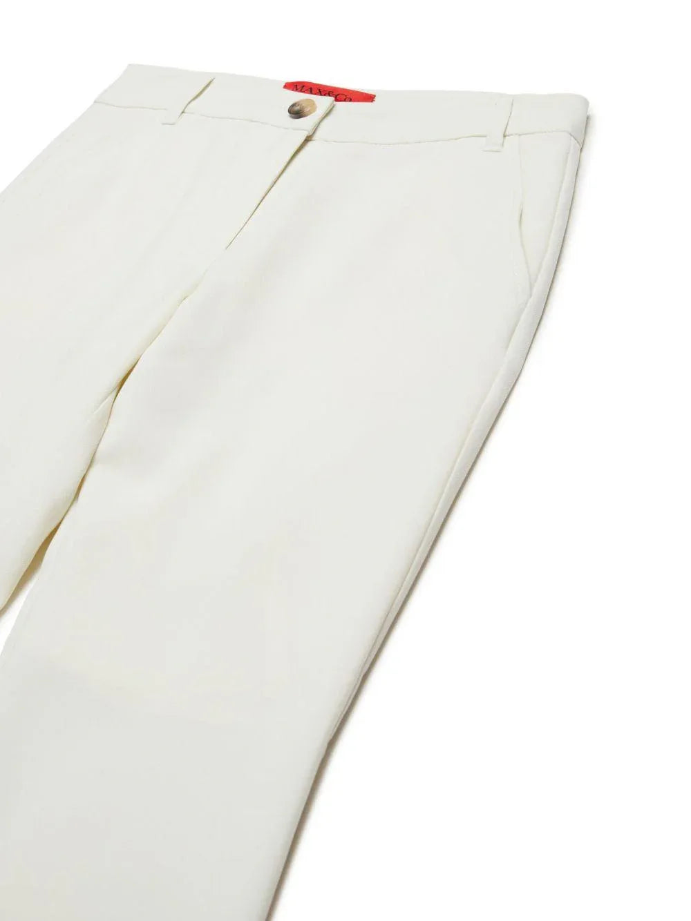 Pantalone a zampa bianco basic - Preludio Moda