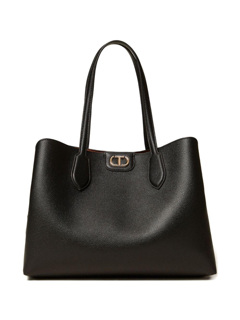 Borsa Tote Nera con Zip 252TB7150 12674 TWINSET