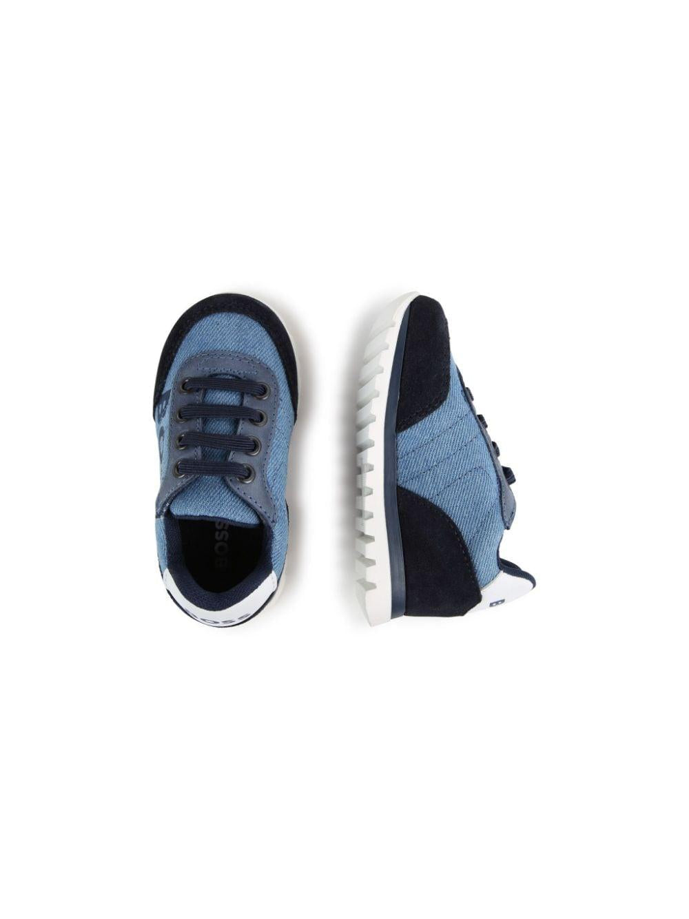 Sneakers blu effetto denim - Preludio Moda