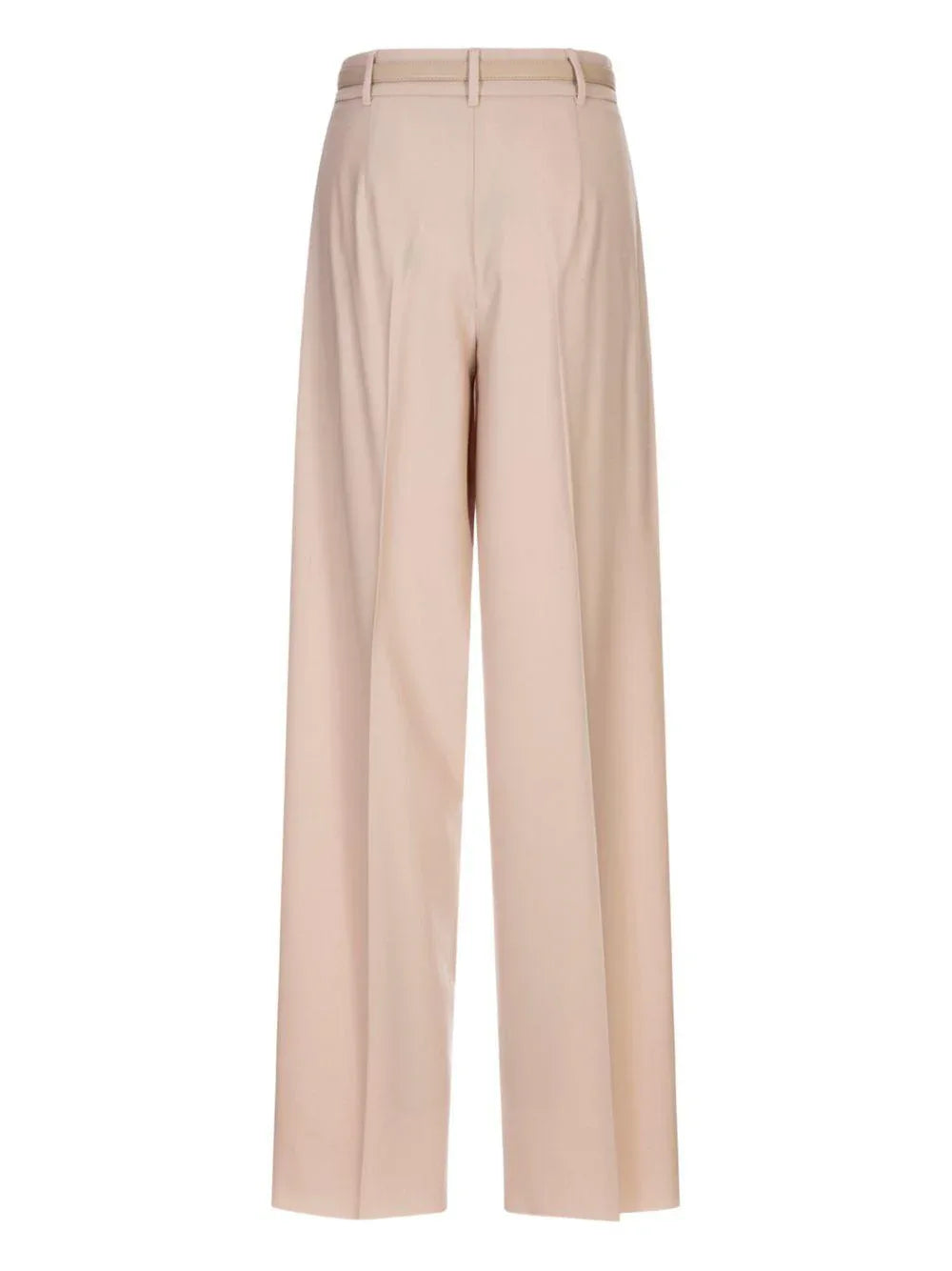 Pantaloni color mandorla con cintura coordinata - Preludio Moda