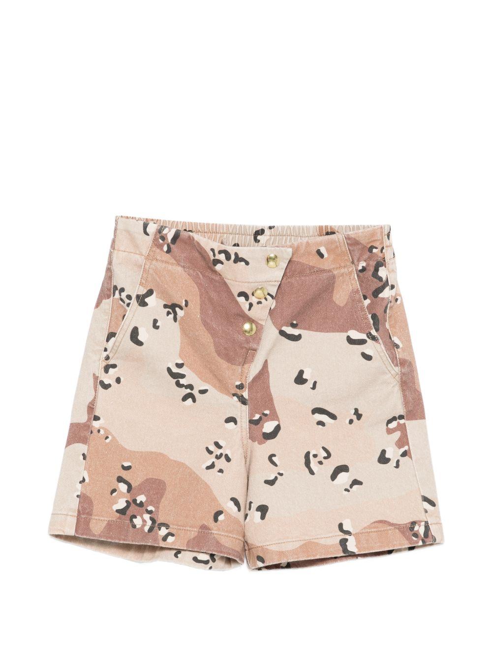 Shorts con stampa camouflage DY6Q29Z3843 108MA DOUDOU KIDS