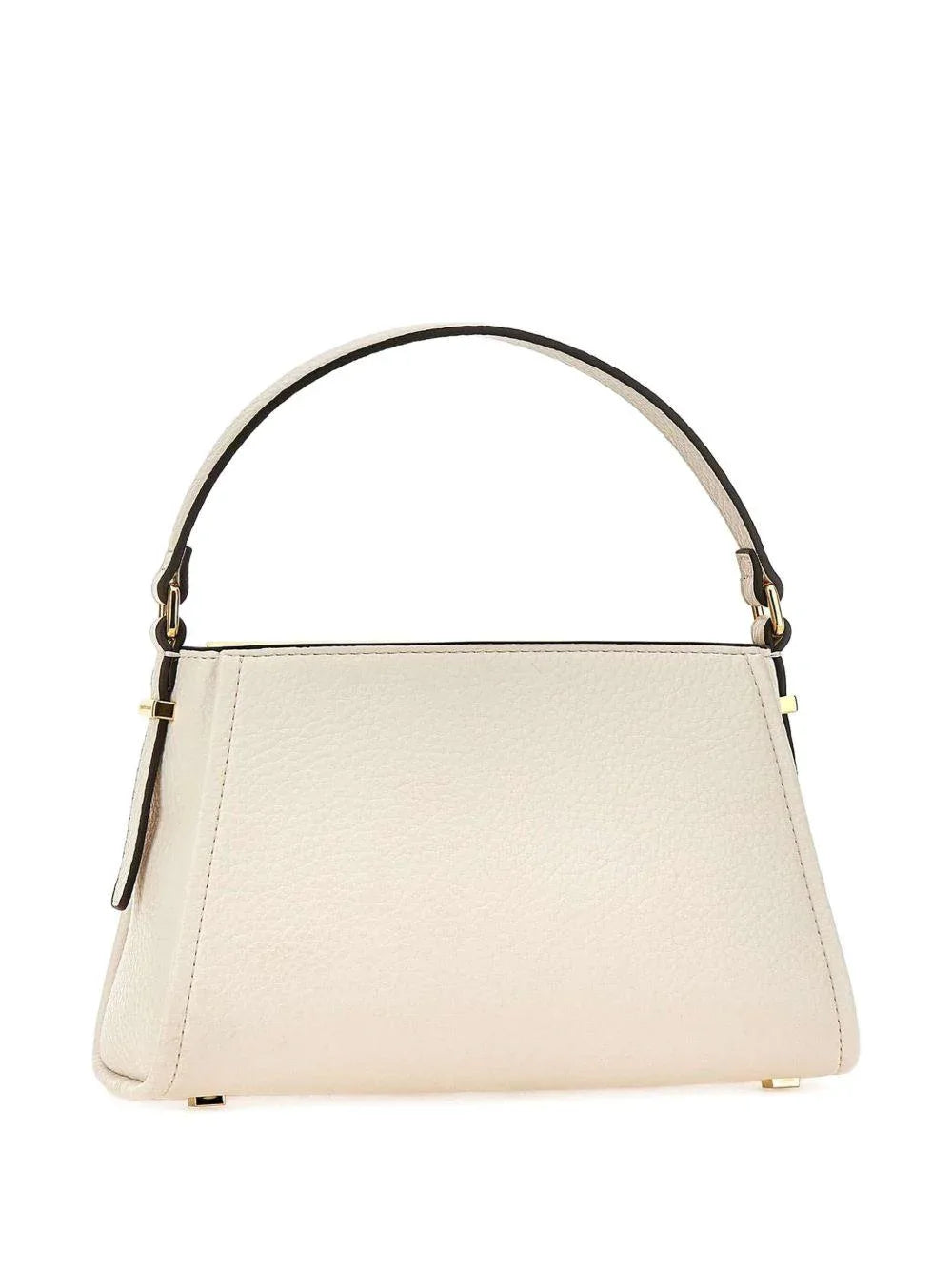 Borsa Tote Piccola con Placca Logo e Chiusura Zip - Preludio Moda