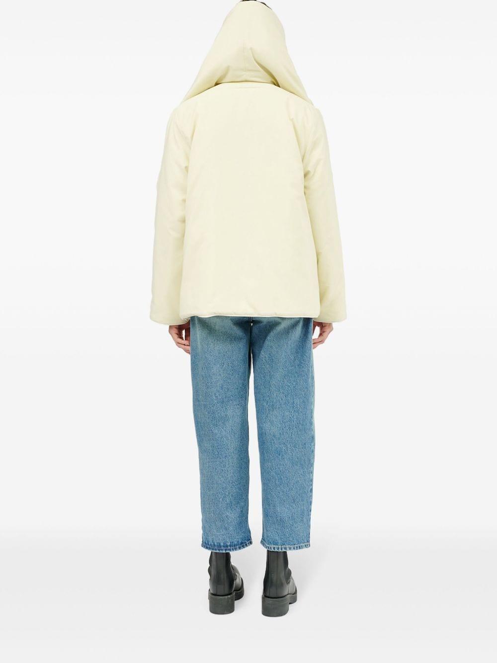 Piumino crema reverse oversize