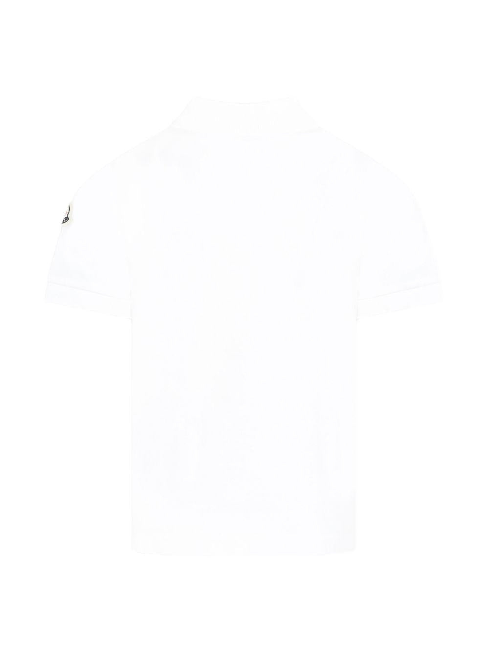Polo in cotone con zip L19548A000118496W 034 MONCLER KIDS