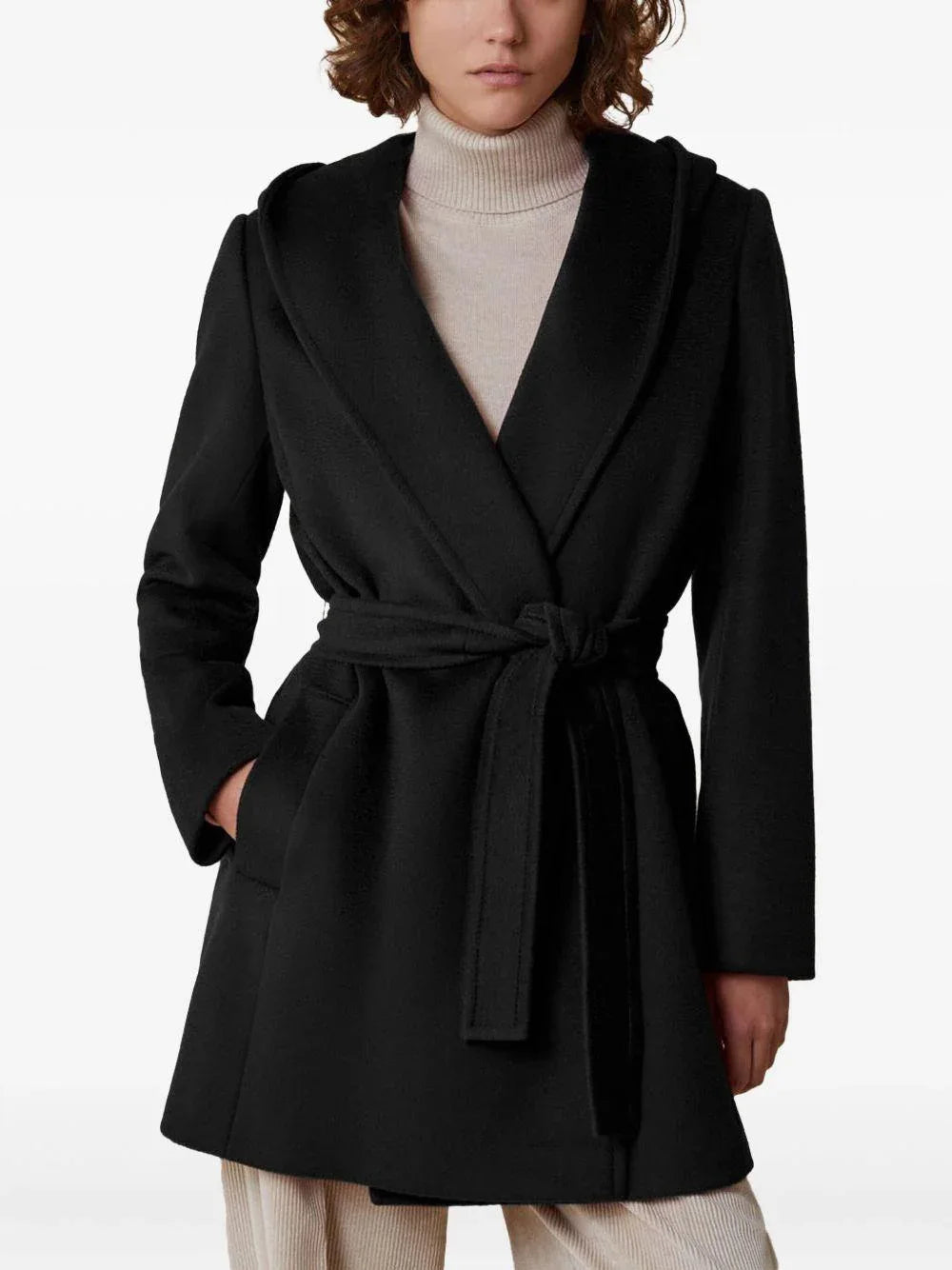 Cappotto Megan nero - Preludio Moda