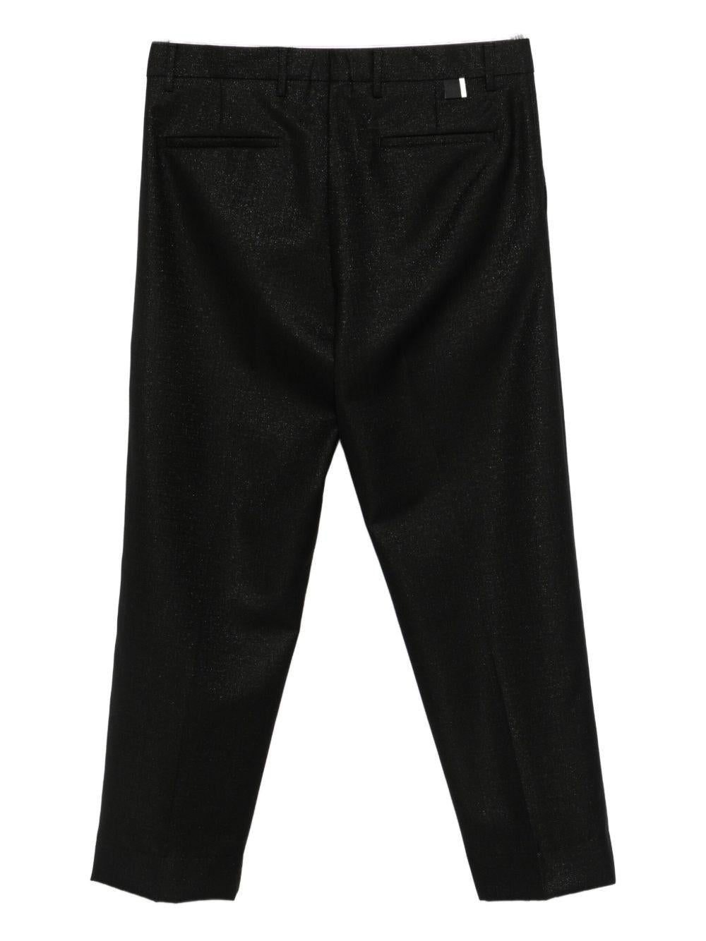 Pantaloni neri dritti L1PFW25266957 D018 LOW BRAND