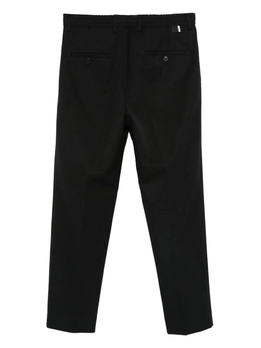 Pantaloni Neri Plissettati con Tasche - Preludio Moda