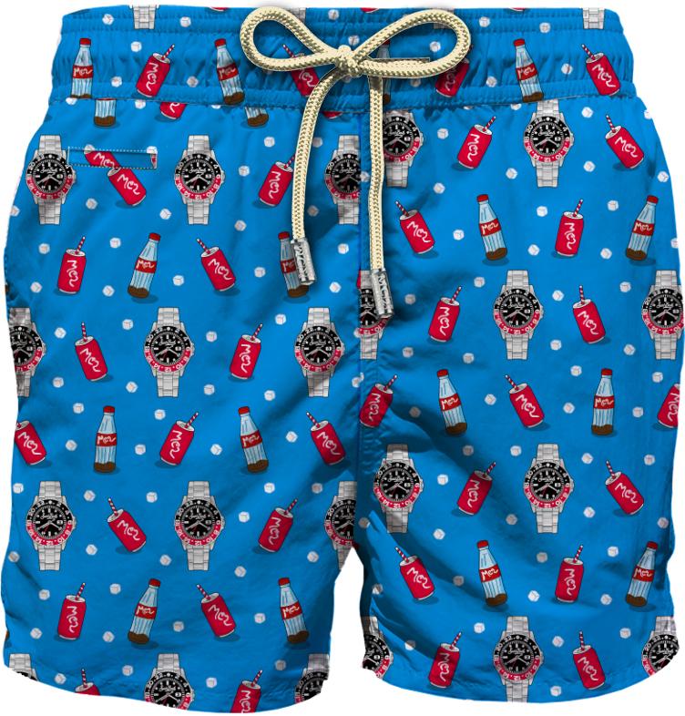 Boxer mare in poliestere riciclato con stampa LIG0003 07915L MC2 SAINT BARTH