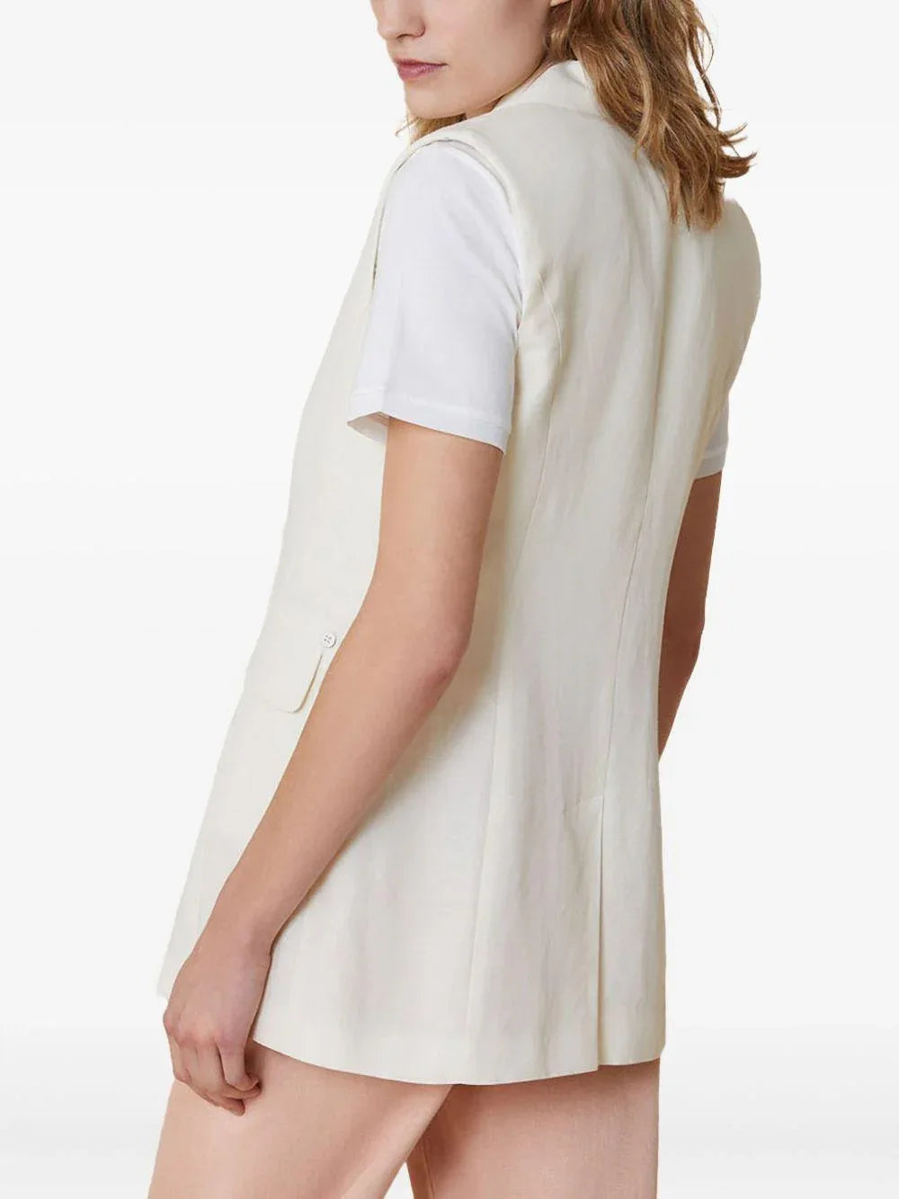 Gilet Cris avorio doppiopetto - Preludio Moda