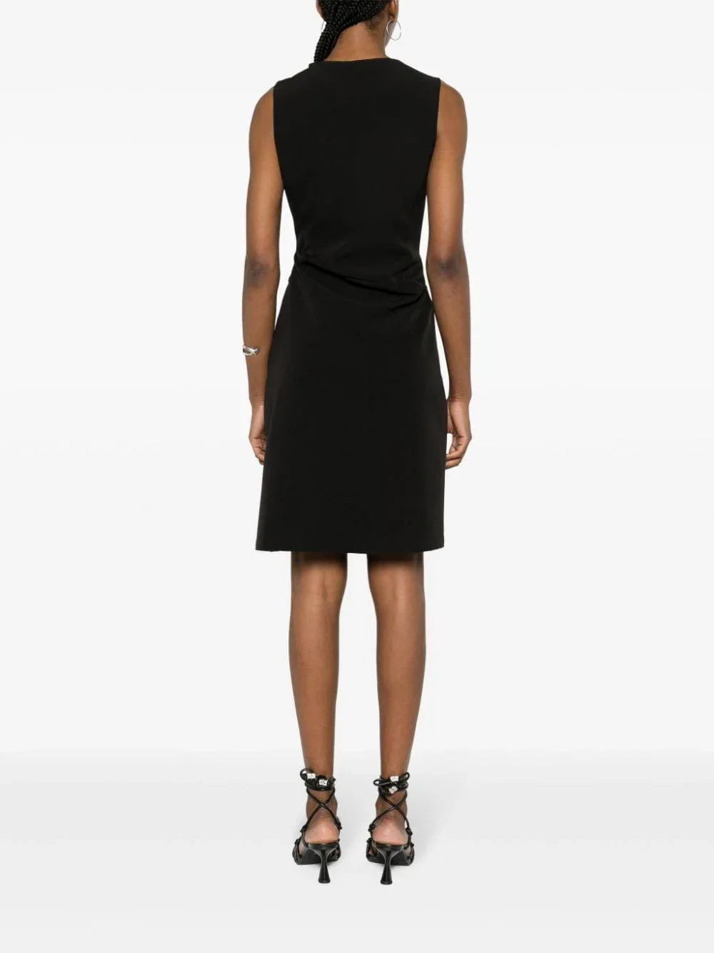 Abito nero con arricciatura - Preludio Moda