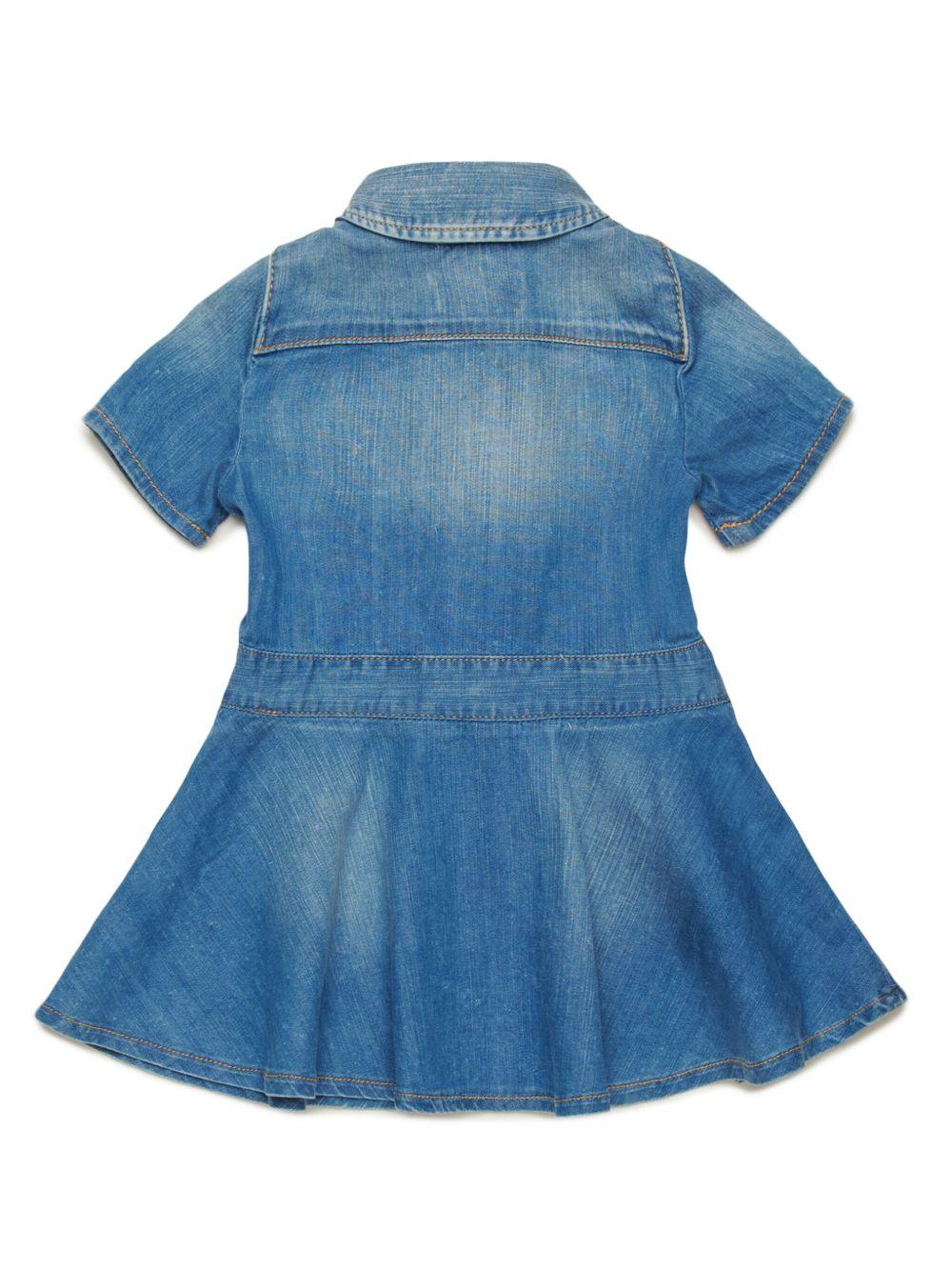 Abito denim neonata svasato