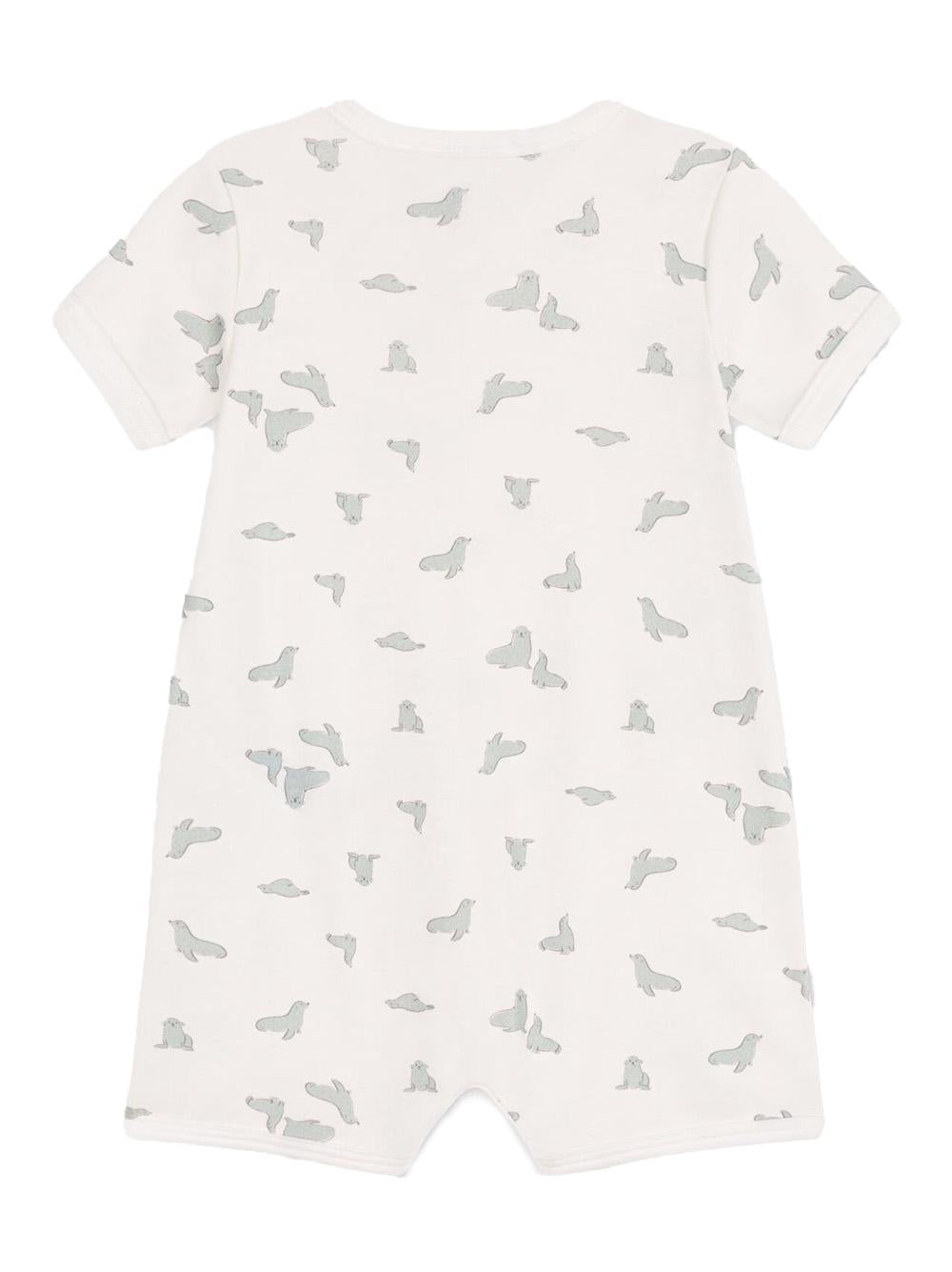 Tutina bianca con foche A0D04 03 PETIT BATEAU KIDS