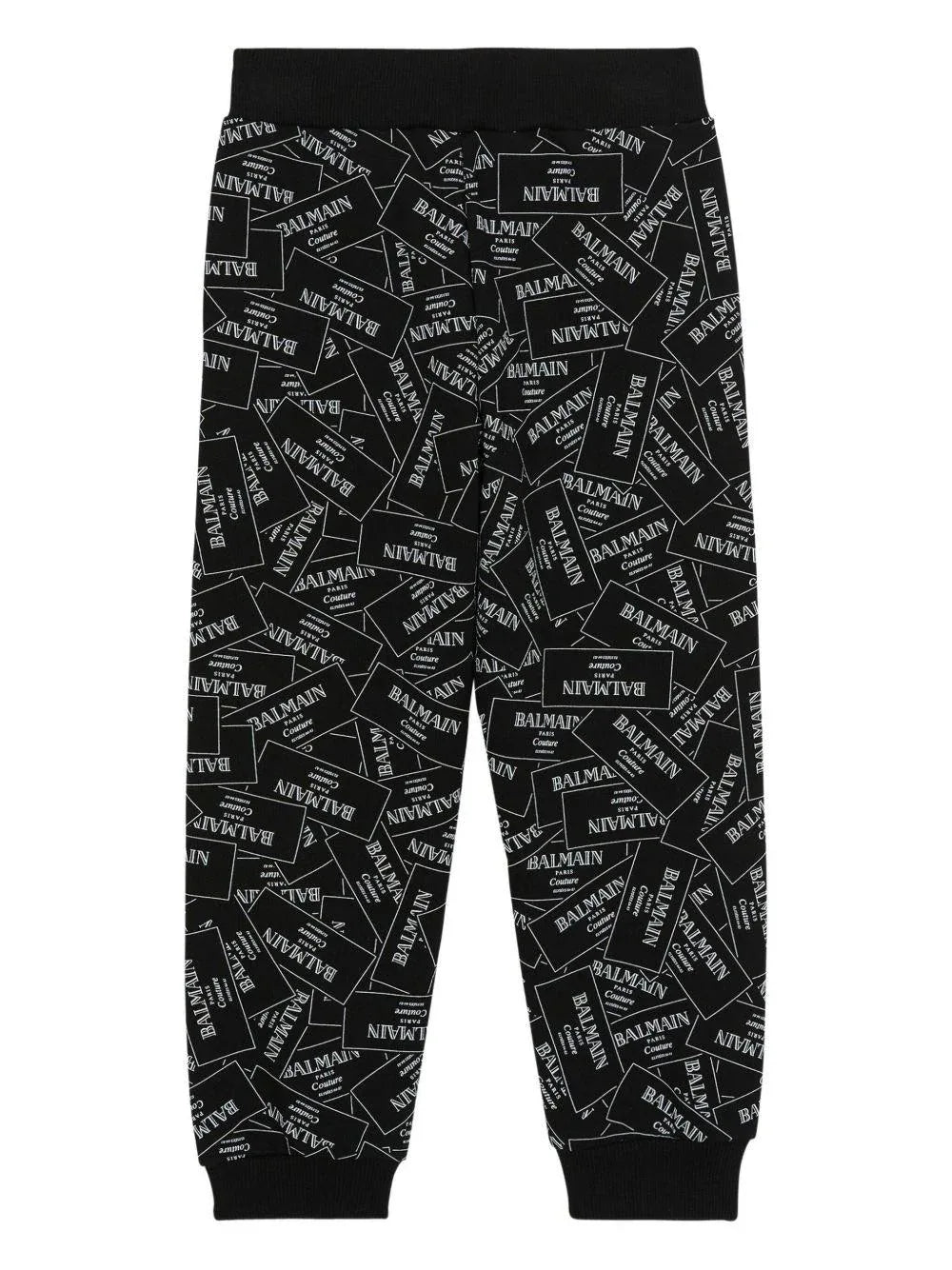 Pantaloni Sportivi Neri con Logo All-Over - Preludio Moda