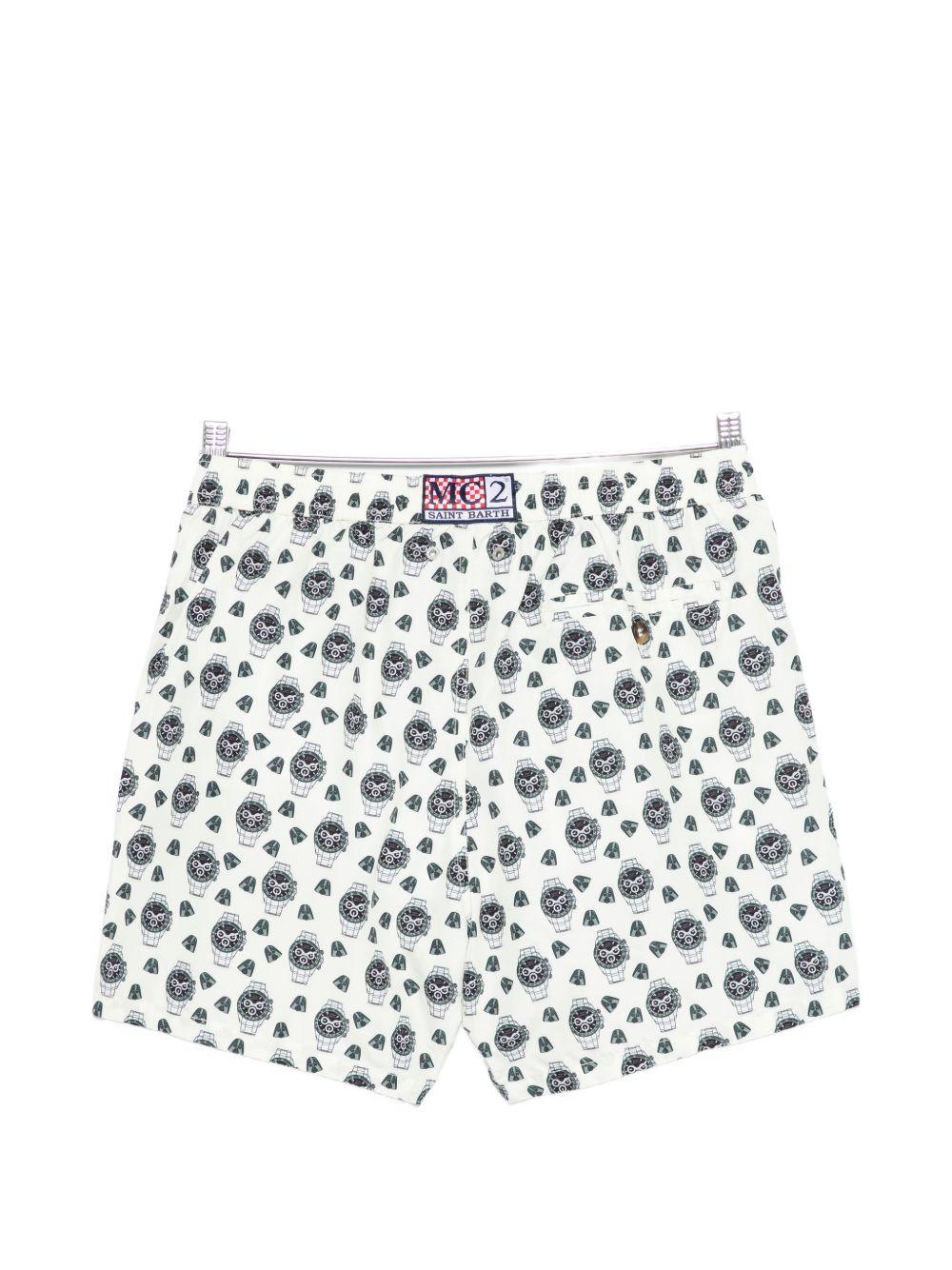 Boxer mare in poliestere riciclato con stampa LIG0003 00393L MC2 SAINT BARTH