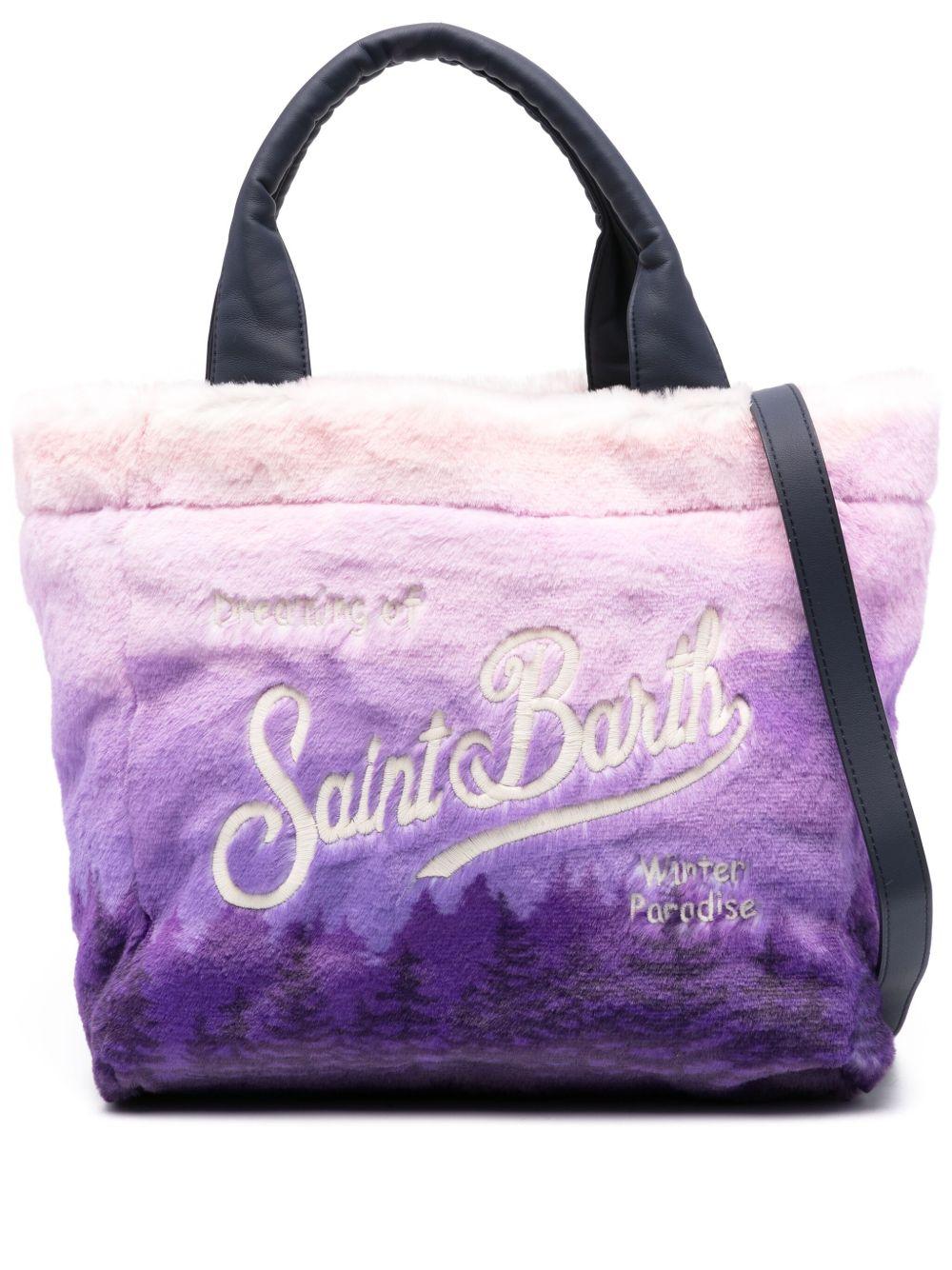 Borsa Colette stampa cartolina viola - Preludio Moda