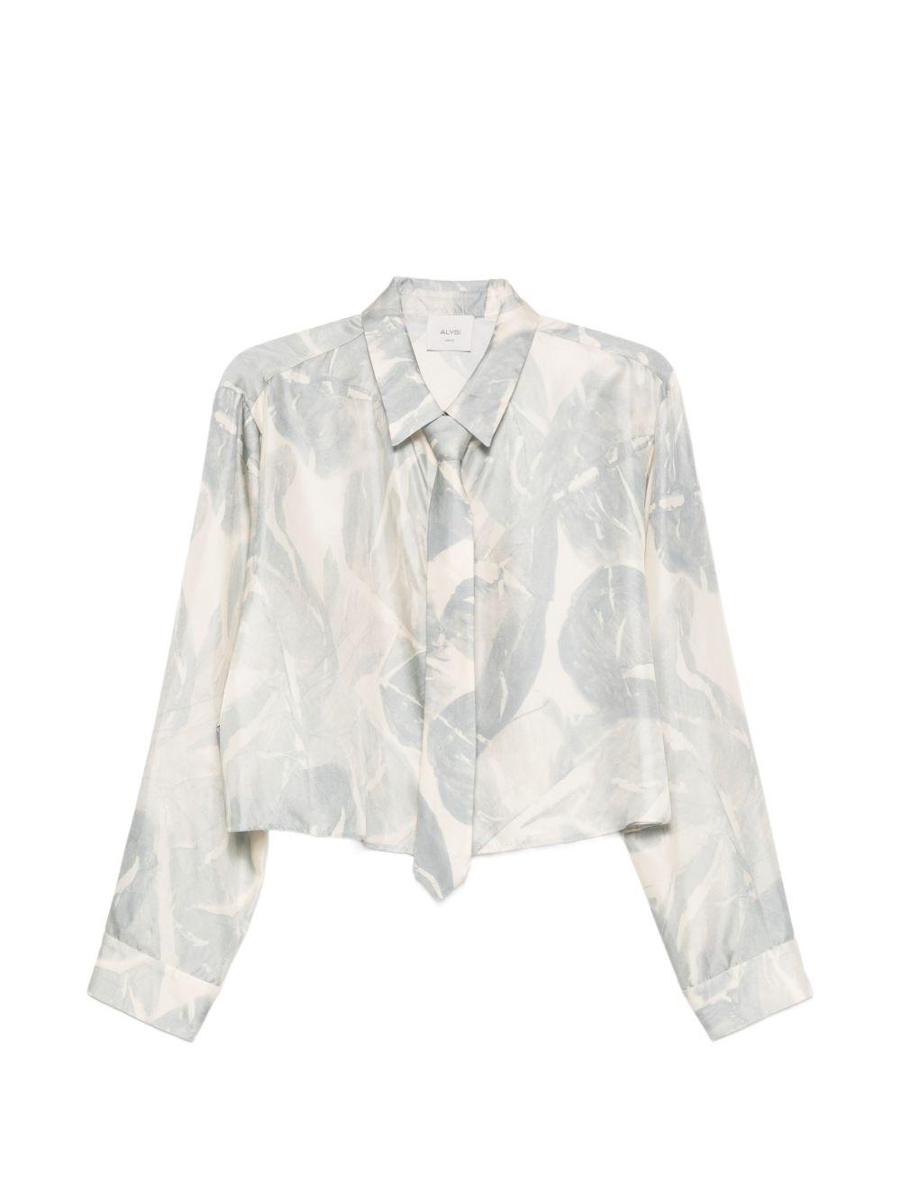 Camicia in seta con stampa grafica 116503P6031 CIE ALYSI