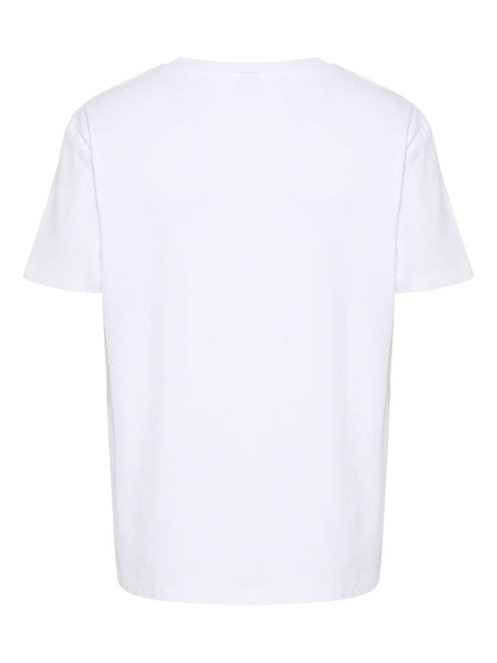 T-shirt bianca mini logo lettering - Preludio Moda