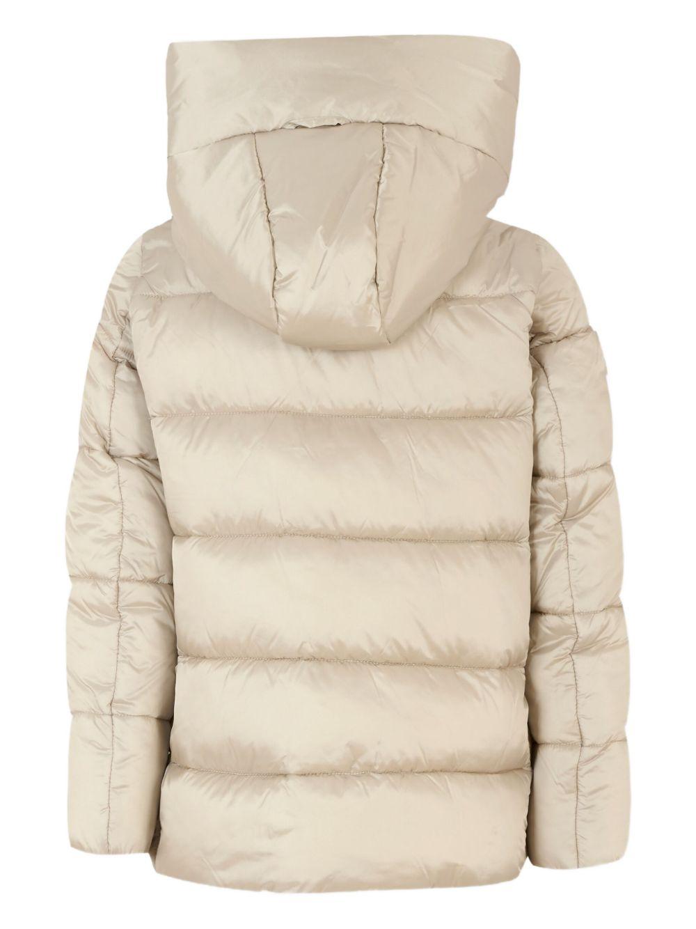 Giacca rainy beige trapuntata con cappuccio J45650GIRIS21 40019 SAVE THE DUCK KIDS